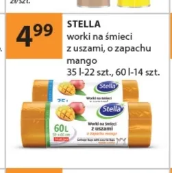Worki na śmieci z uszami o zapachu mango 60 l Stella promocja w Drogerie Laboo
