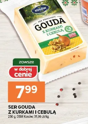 Ser gouda z kurkami i cebulą promocja w Stokrotka