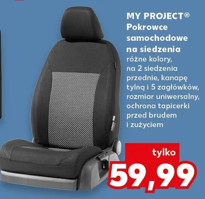 Pokrowce samochodowe na siedzenia My Project promocja w Kaufland