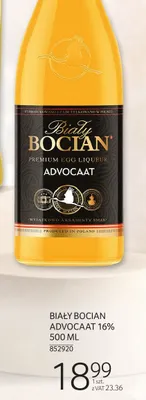 Likier jajeczny Biały Bocian Advocaat 16% 500 ML promocja w Selgros