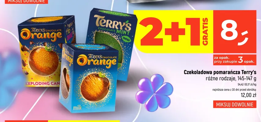Czekoladowa pomarańcza Terry's Exploding Candy 145-147g promocja w Dealz