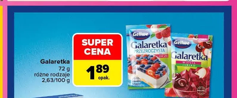 Galaretka Gellwe promocja w Carrefour