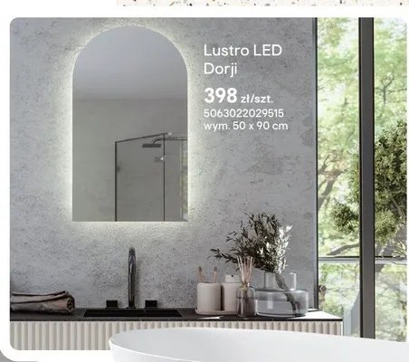 Lustro LED Dorji promocja w Castorama