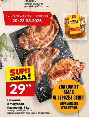 Karkówka w marynacie klasycznej Białecki Wędzarnia promocja w Twój Market