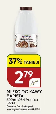 Mleko do kawy Barista Piątnica promocja w Chata Polska