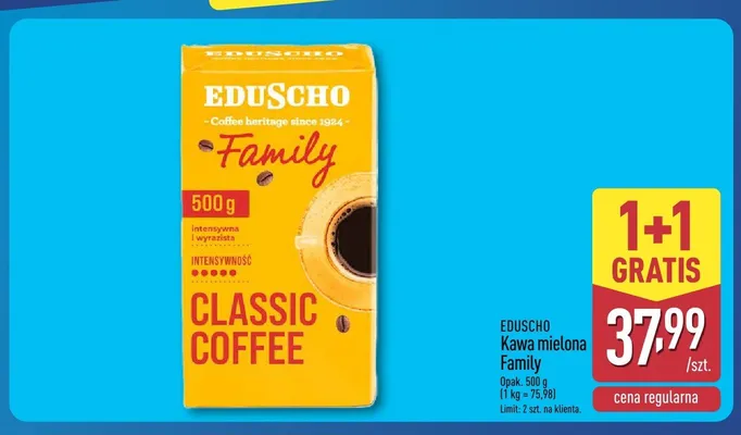 Kawa mielona Eduscho Family promocja w Aldi