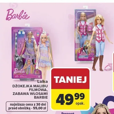 Lalka Zabawa Włosami Barbie promocja w Carrefour