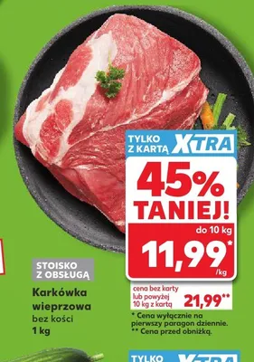 Karkówka wieprzowa bez kości promocja w Kaufland