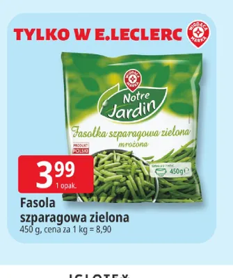 Fasola szparagowa zielona Notre Jardin promocja w Leclerc