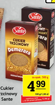 Cukier trzcinowy Demerara Sante promocja w Gram Market