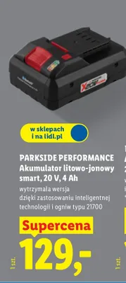 Akumulator litowo-jonowy smart 20V 4Ah promocja w Lidl