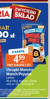 Chrupki Monster Munch promocja w Leclerc