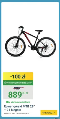 Rower górski MTB 29" 21 biegów promocja w ERLI