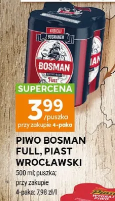 Piwo Piast Wrocławski puszka promocja w Stokrotka