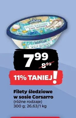 Filety śledziowe w sosie Corsarro promocja w Netto