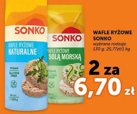 Wafle ryżowe naturalne promocja w Euro Sklep