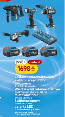 Zestaw bezszczotkowych elektronarzędzi Erbauer promocja w Castorama