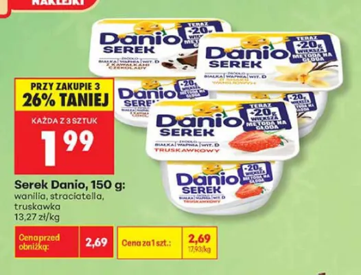 Serek Danio wanilia promocja w Biedronka