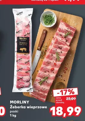 Żeberka wieprzowe paski Morliny promocja w Kaufland