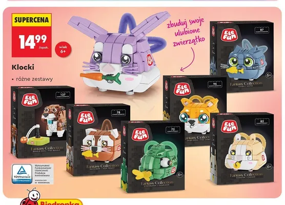 Klocki EleFun Fantasy Collection Pies Shiba promocja w Biedronka