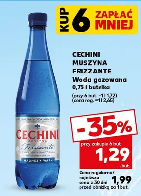 Woda gazowana muszyna frizzante promocja w Kaufland