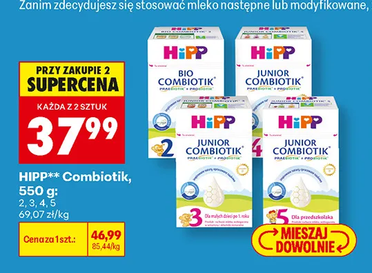 Mleko modyfikowane HiPP Combiotik 5 promocja w Biedronka