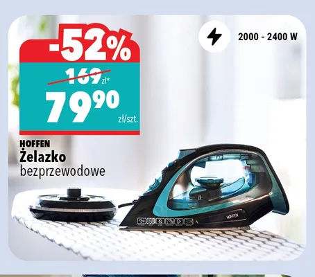 Żelazko bezprzewodowe Hoffen promocja w Biedronka Home