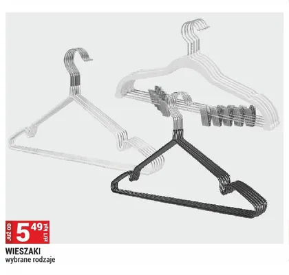 Wieszaki promocja w Merkury Market