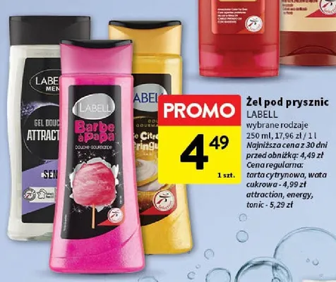 Żel pod prysznic wybrane rodzaje promocja w Intermarche