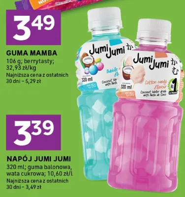 Napój Jumi Jumi promocja w Stokrotka