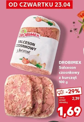Salceson czosnkowy z kurczęt Drobimex promocja w Kaufland