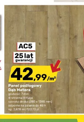 Panel podłogowy Dąb Matera promocja w Bricomarche