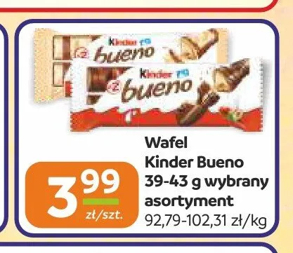 Wafel Kinder Bueno White promocja w Społem Częstochowa