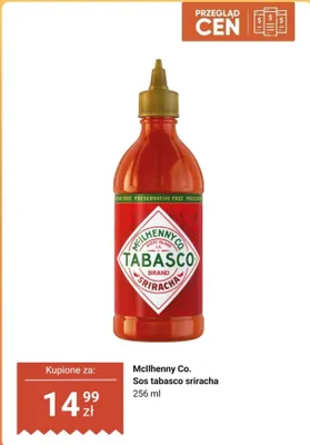 Sos Tabasco Sriracha promocja w Dino