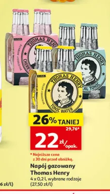 Napój gazowany Thomas Henry Cherry promocja w Auchan