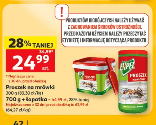 Proszek na mrówki Expel 300 g promocja w Auchan