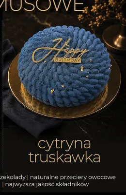 Tort musowy cytryna truskawka Natalia i Szymon promocja w TOPAZ