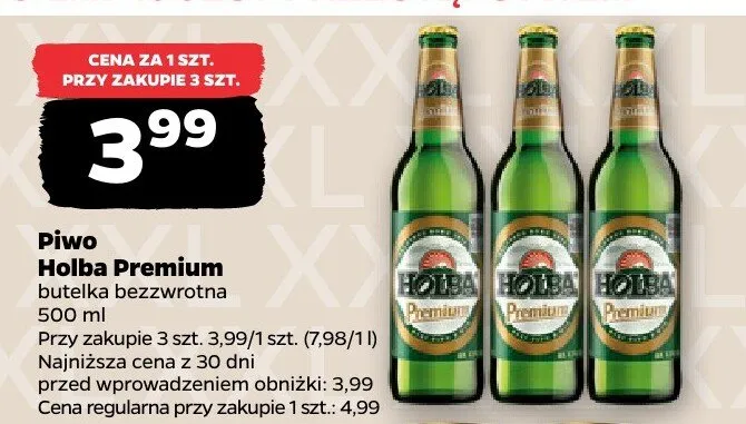 Piwo butelka bezwrotna promocja w Netto