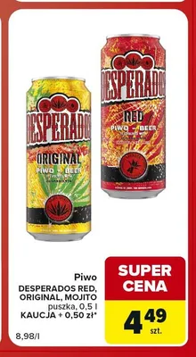 Piwo Desperados Red promocja w Carrefour Market