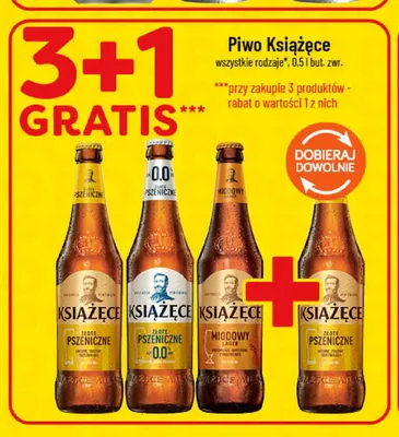 Piwo Książęce Miodowy Lager promocja w POLOmarket