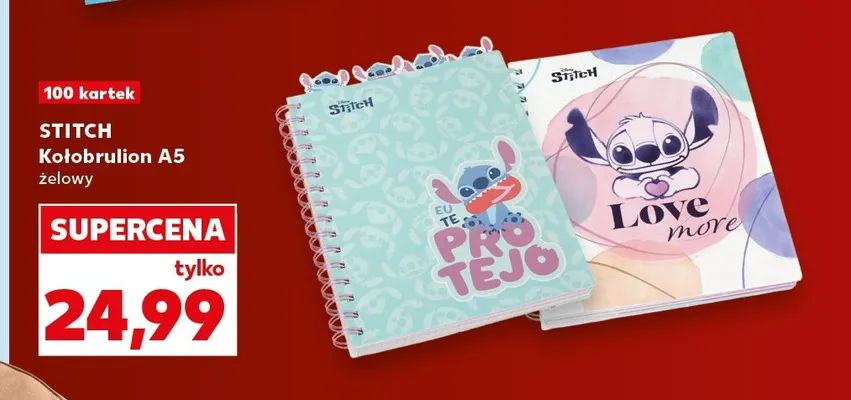 Kołobrulion A5 Stitch żelowy promocja w Kaufland