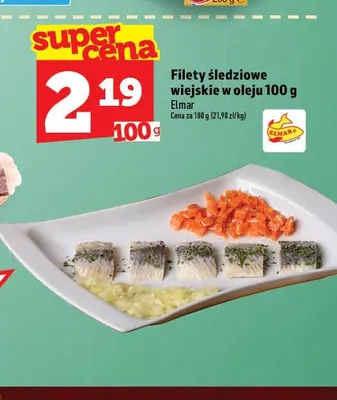 Filety śledziowe wiejskie w oleju Elmar promocja w TOPAZ
