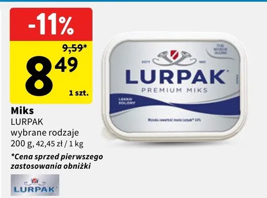 Miks LURPAK wybrane rodzaje promocja w Intermarche