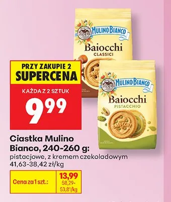 Ciastka pistacjowe Mulino Bianco Baiocchi promocja w Biedronka