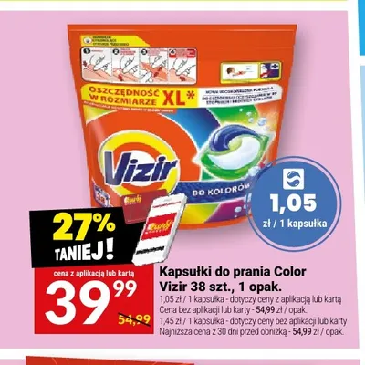 Kapsułki do prania Color Vizir promocja w Twój Market