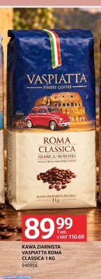 Kawa ziarnista Vaspiatta Roma Classica promocja w Selgros