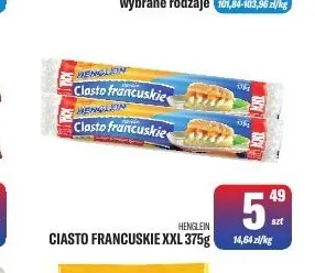 Ciasto francuskie XXL Henglein promocja w Tomi Markt
