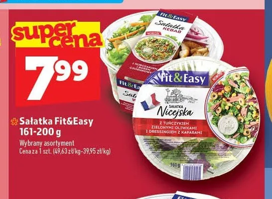 Sałatka Fit&Easy Nicejska promocja w TOPAZ