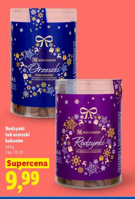 Orzeszki arachidowe w czekoladzie mlecznej Agrohansa promocja w Lidl