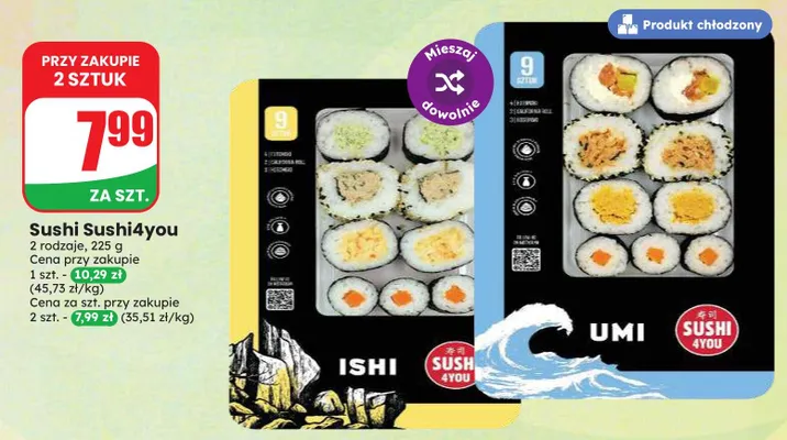 Sushi Umi Sushi4you promocja w Dino
